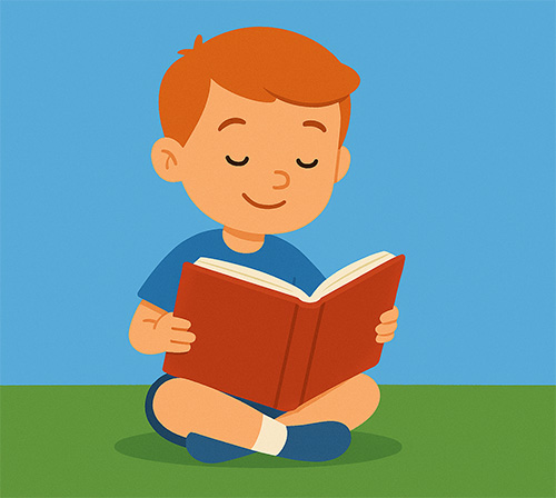 Kid Reading Book